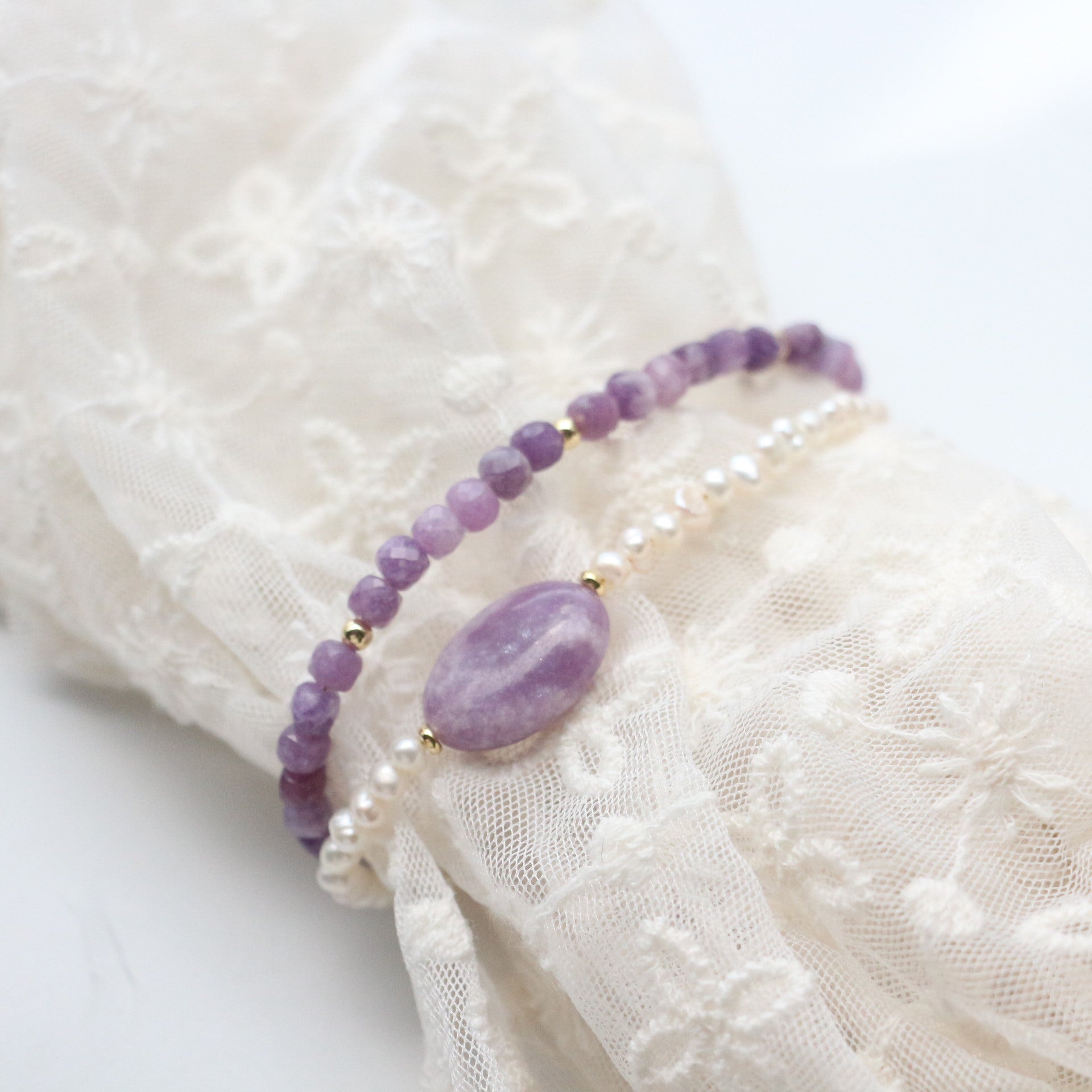 Jekira Amethyst & Baroque Pearl Jewelry Set