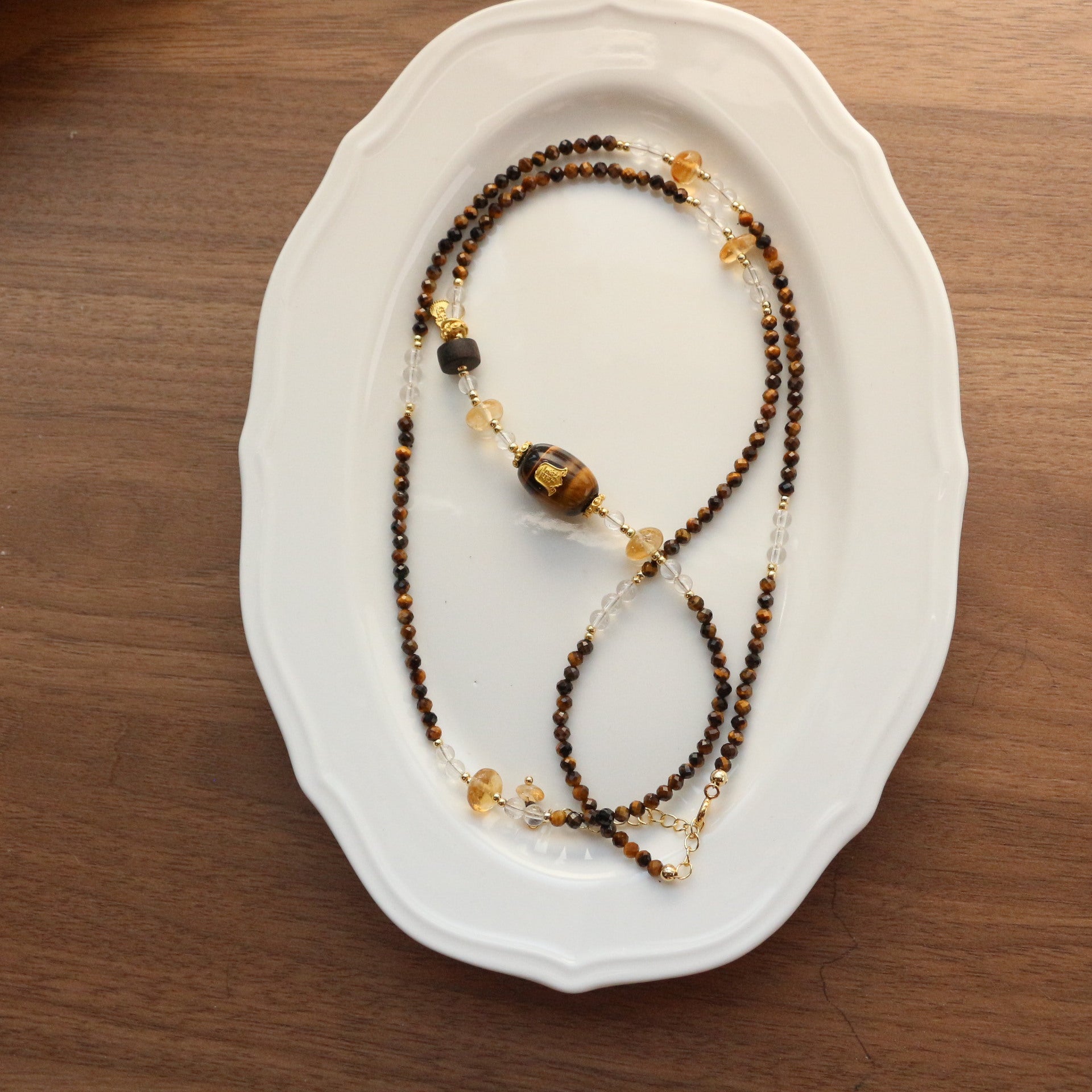 Jekira Mieloid Tiger’s Eye & Citrine Jewelry Set
