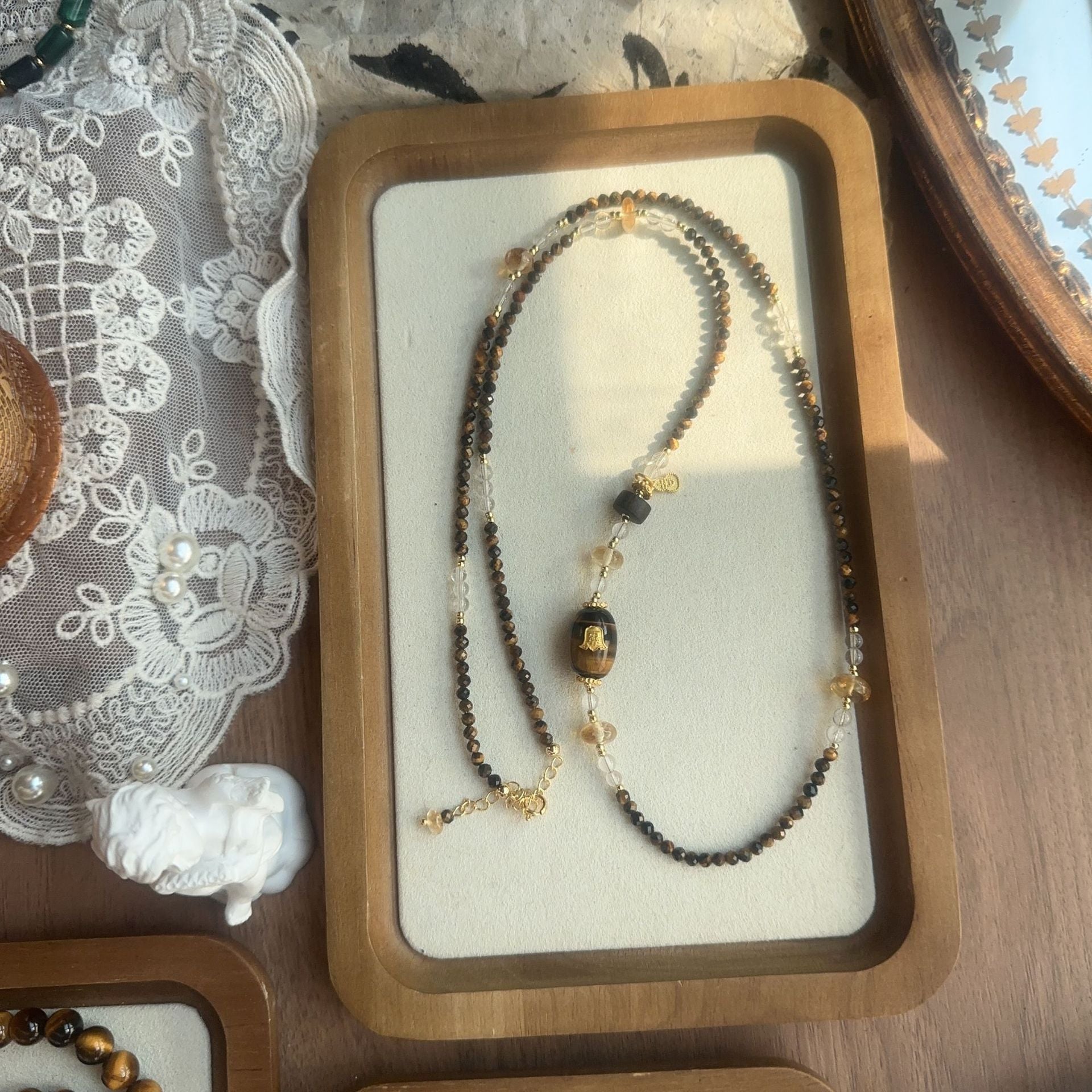 Jekira Mieloid Tiger’s Eye & Citrine Jewelry Set