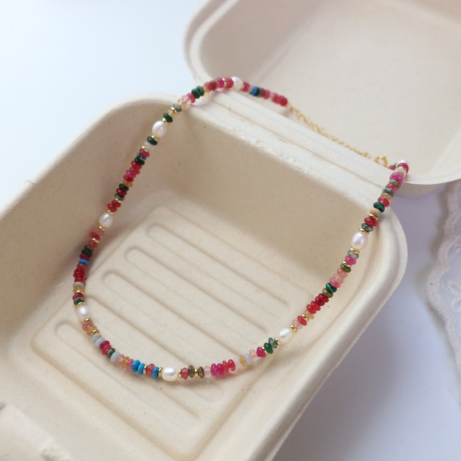 Jekira Multicolor Crystal & Freshwater Pearl Jewelry Set