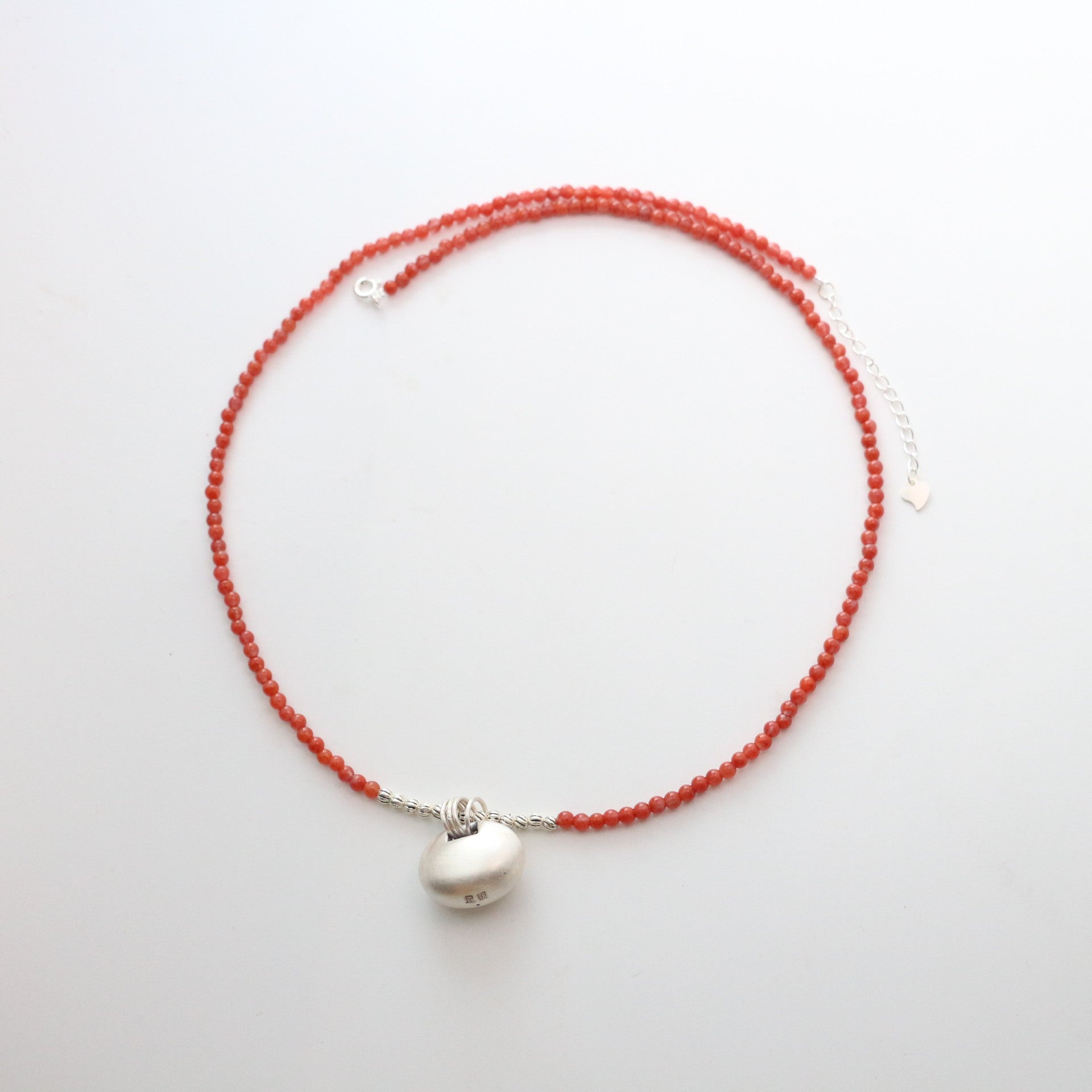 Jekira Nanhong Bead & 999 Pure Silver Necklace Set