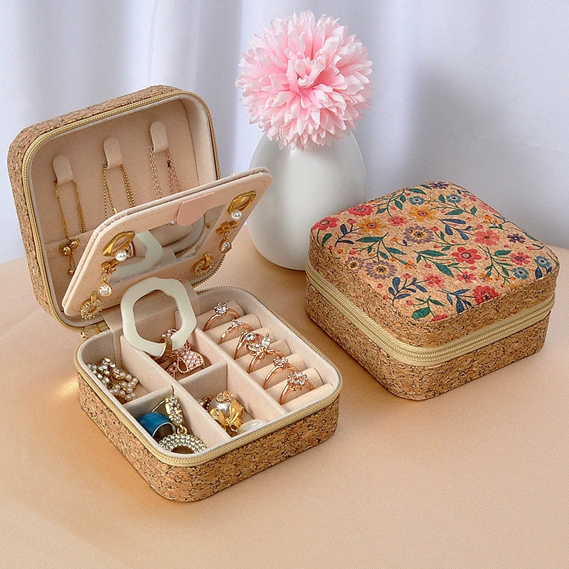 JEKIRA Vintage Jewelry Box with Mirror