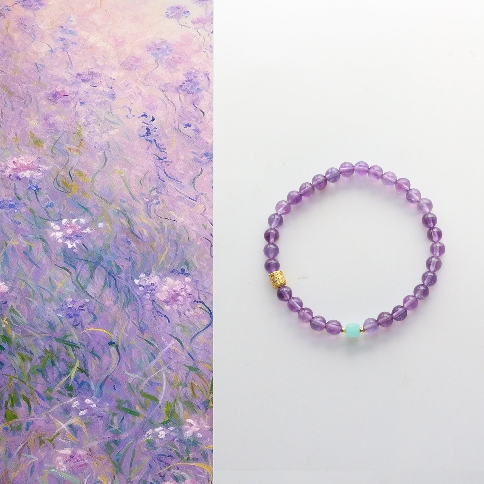 JEKIRA Amethyst & Amazonite Balancing Bracelet