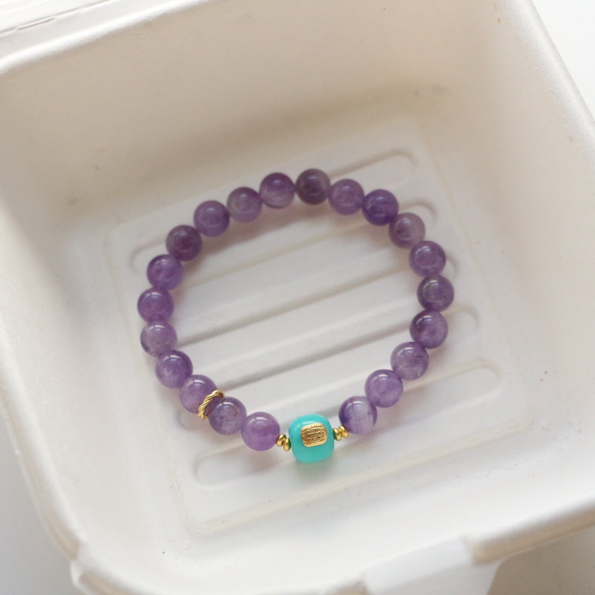 JEKIRA Amethyst & Amazonite Balancing Bracelet
