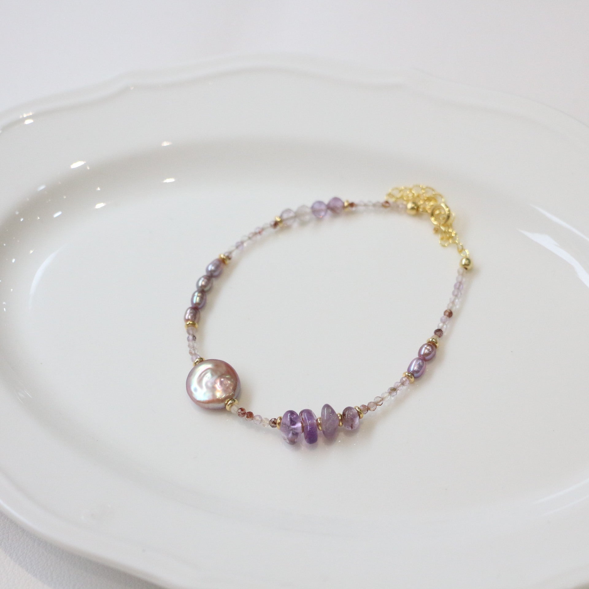 Jekira Baroque Pearl & Amethyst Jewelry Set