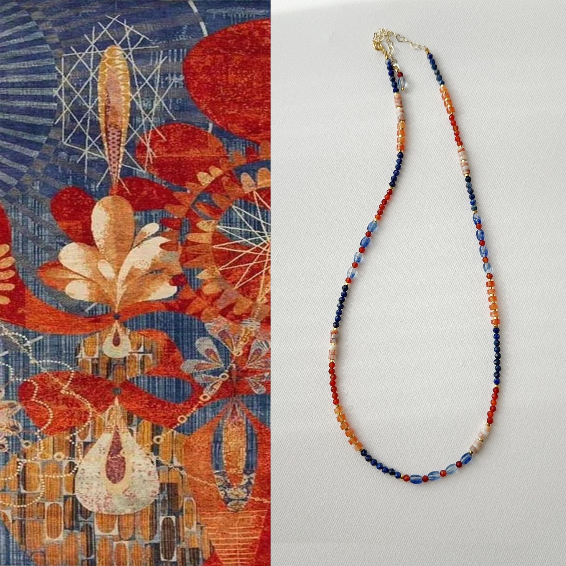 Jekira Dunhuang Lapis Lazuli & Gemstone Jewelry Set