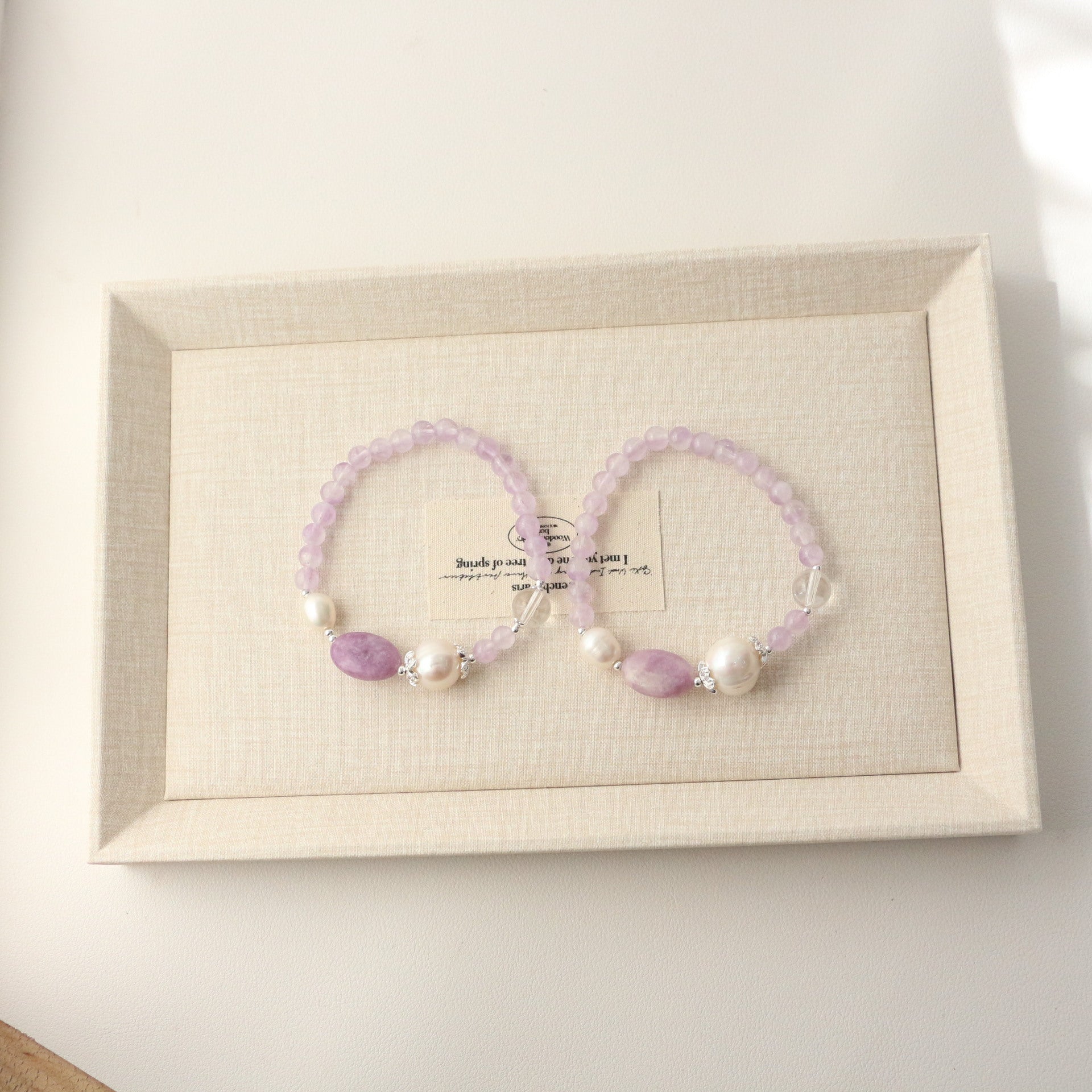 Jekira Purple Gemstone & Baroque Pearl Bracelet