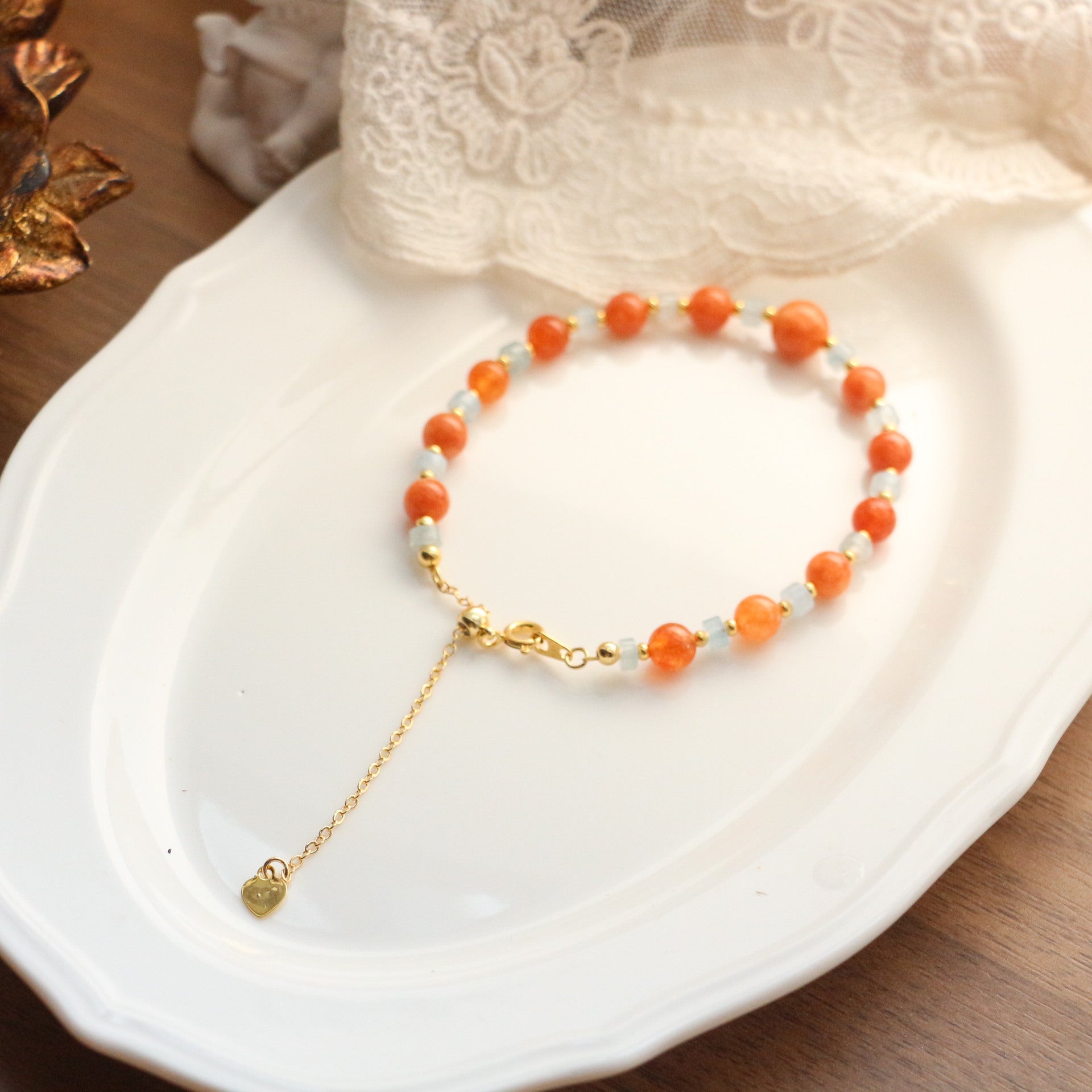 JEKIRA Candy Color Carnelian Bracelet Set