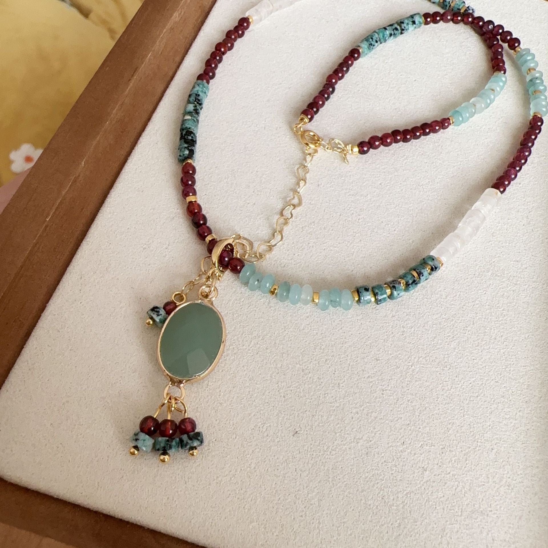 Jekira Multicolor Gemstone Pendant Necklace