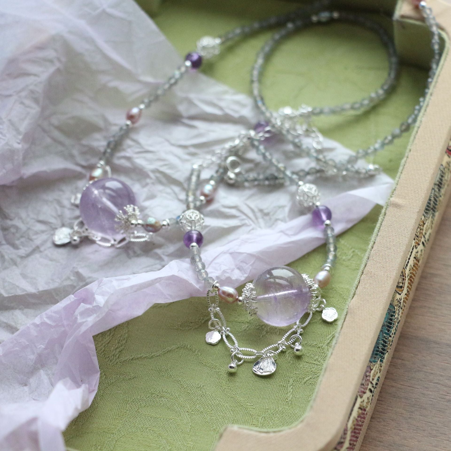 JEKIRA Moonbeam & Amethyst Wildfire Jewelry Set