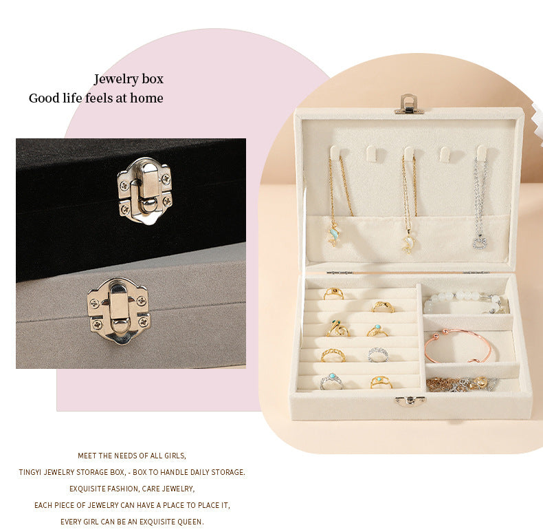 JEKIRA Premium Lockable Jewelry Organizer Box