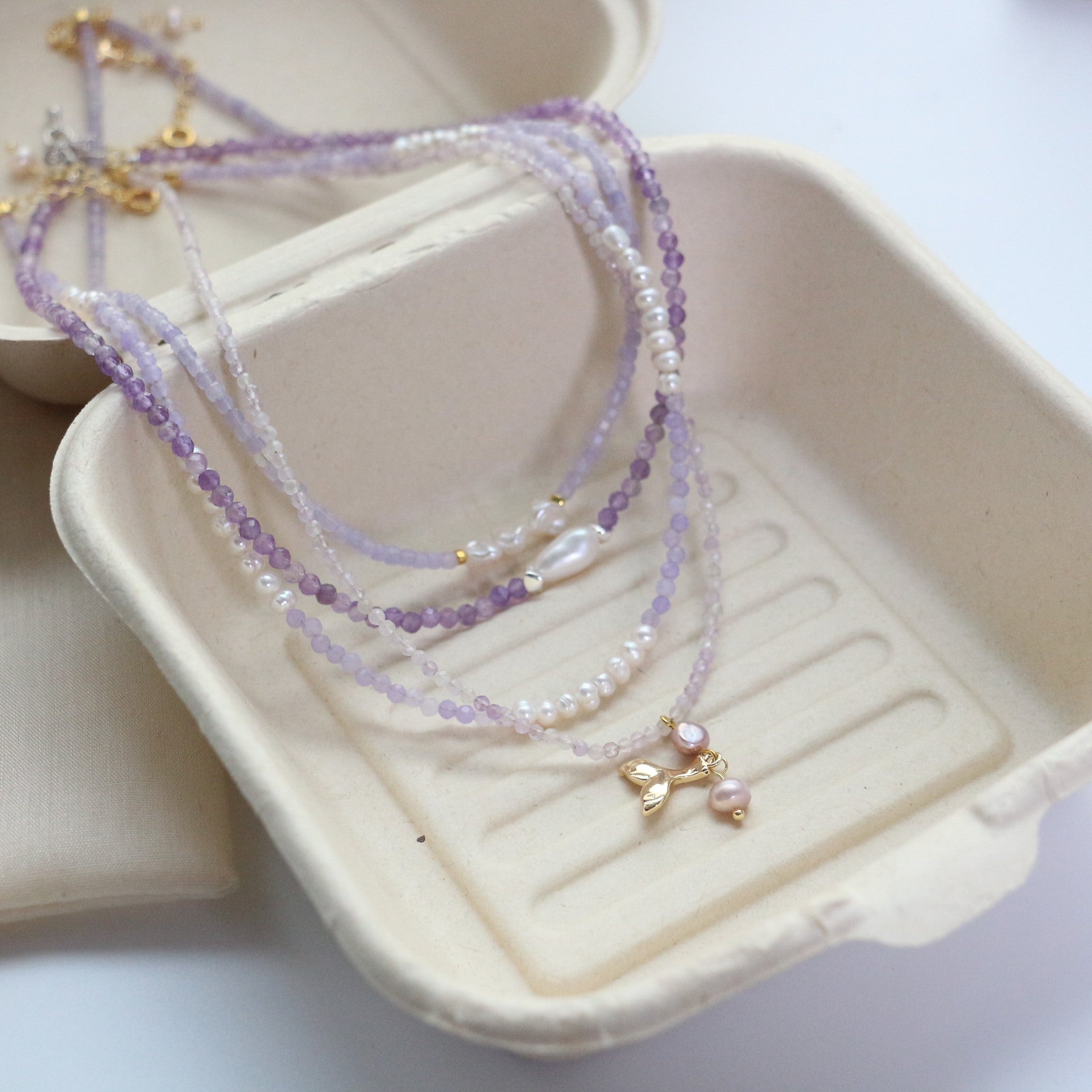 Jekira Amethyst & Baroque Pearl Jewelry Set
