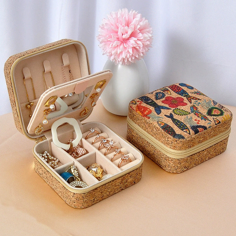 JEKIRA Vintage Jewelry Box with Mirror