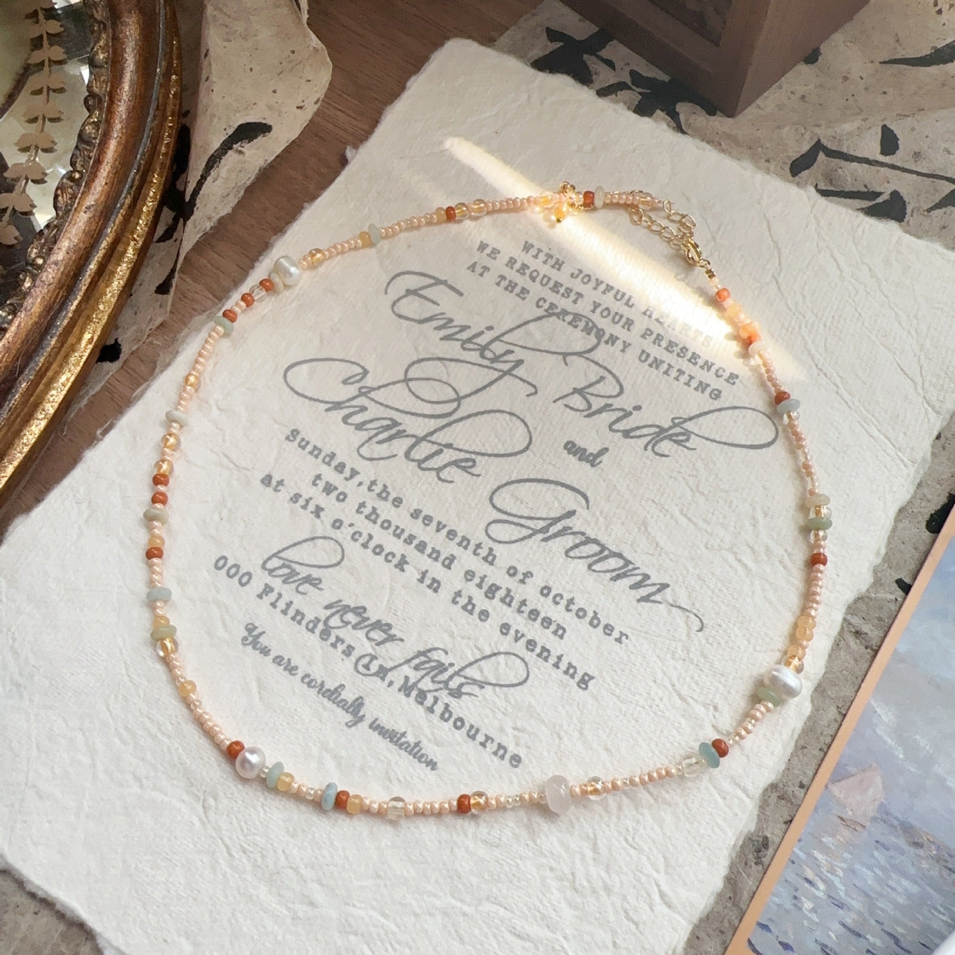 JEKIRA Multicolor Gemstone & Baroque Pearl Beaded Jewelry Set