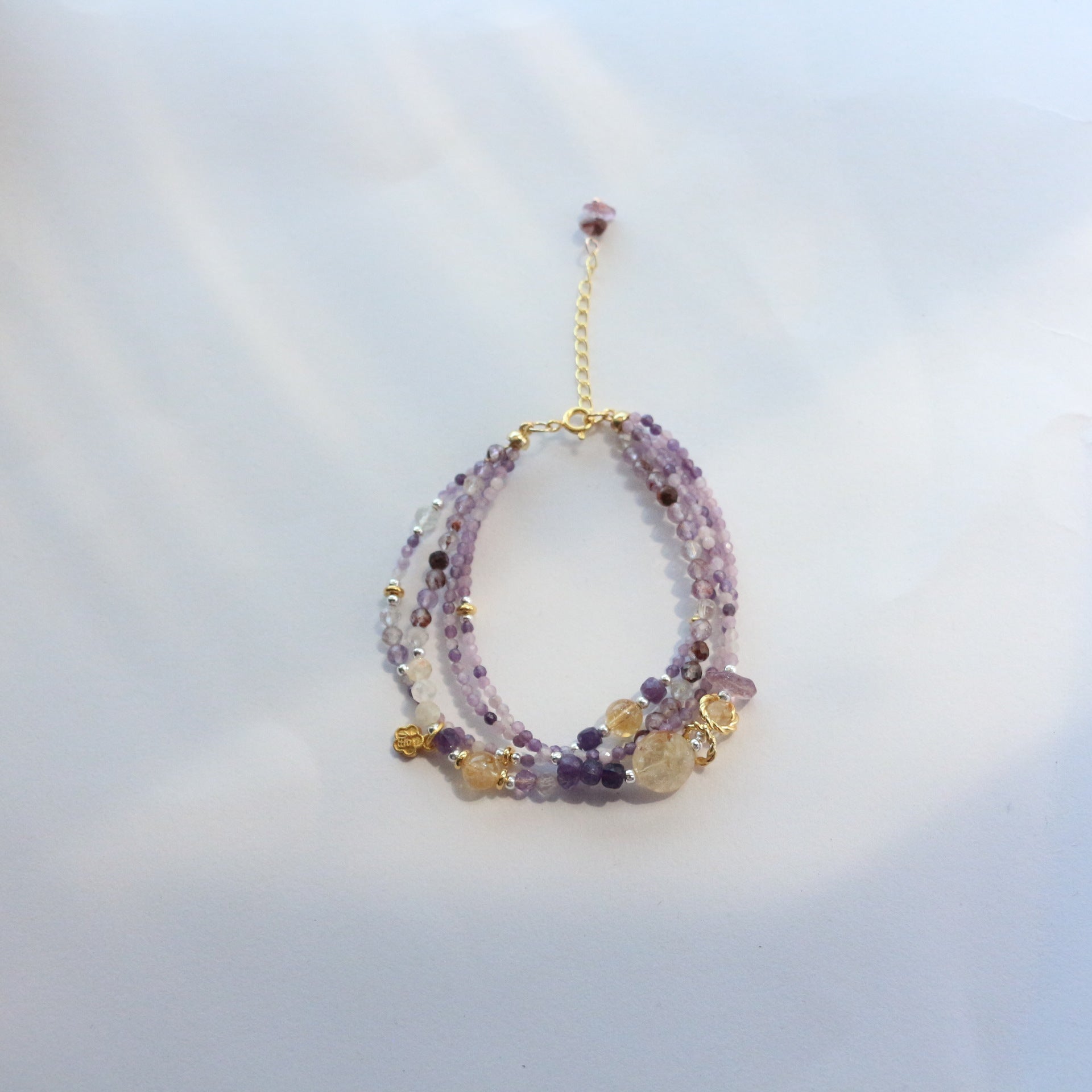 Jekira Amethyst & Citrine Multi-Layer Bracelet