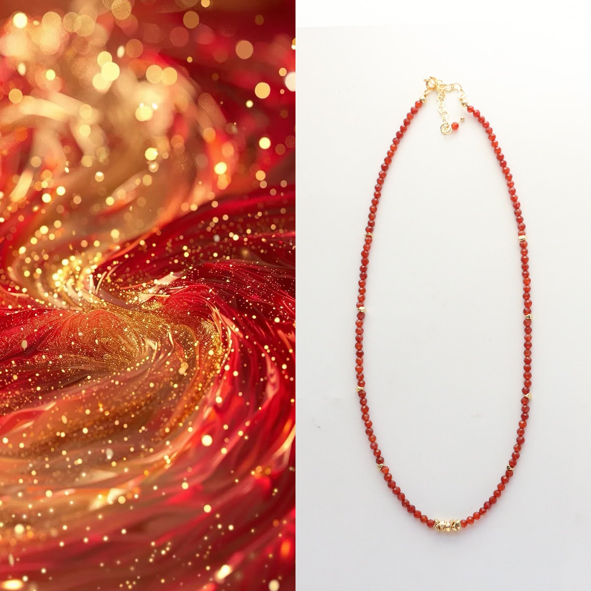 Jekira Vermilion Agate Choker