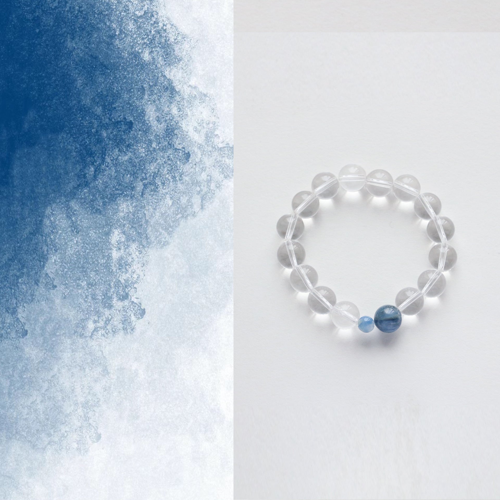 Jekira Clear Quartz Kyanite Stretch Bracelet 14cm/15cm/16cm