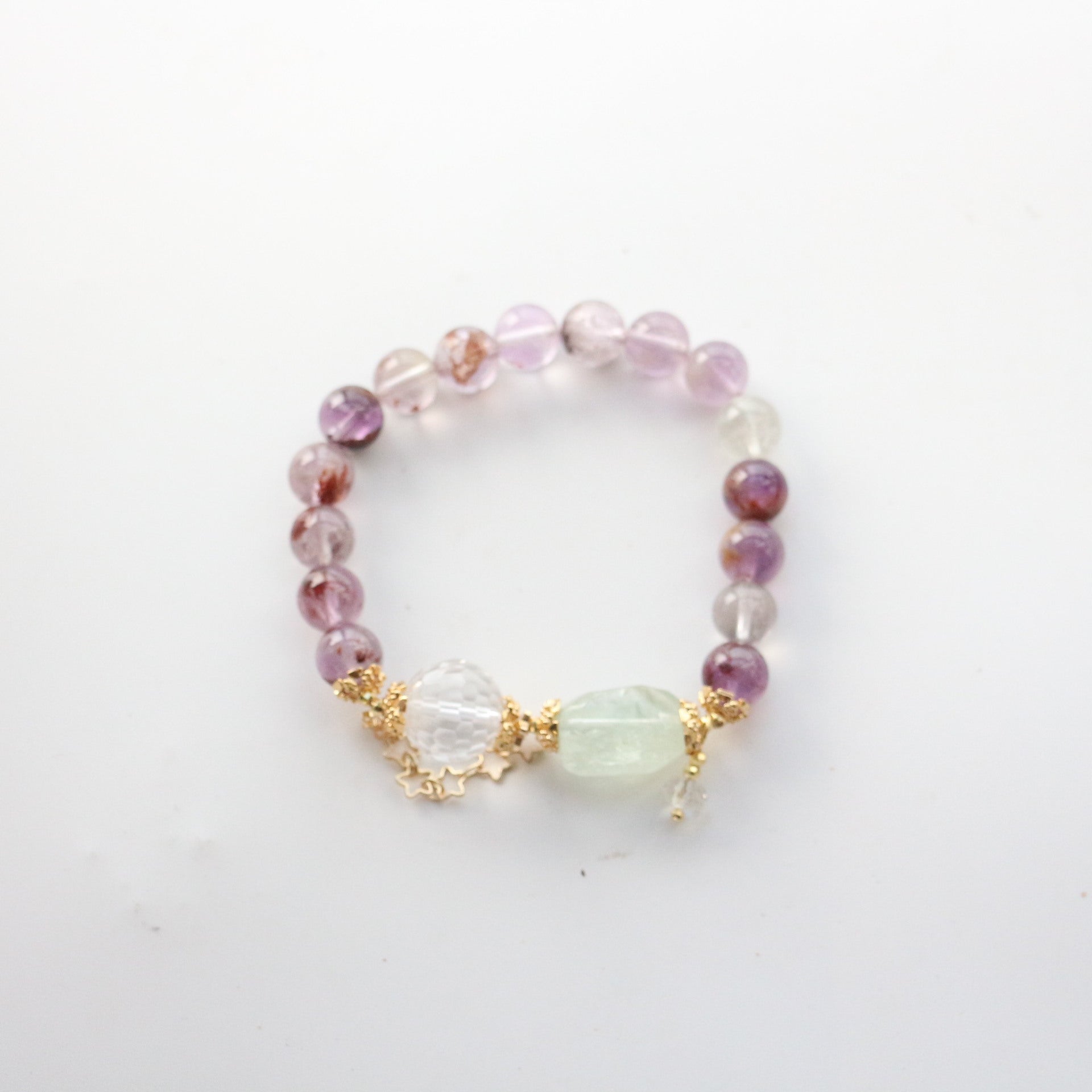JEKIRA Amethyst & Quartz Harmony Bracelet – 16cm
