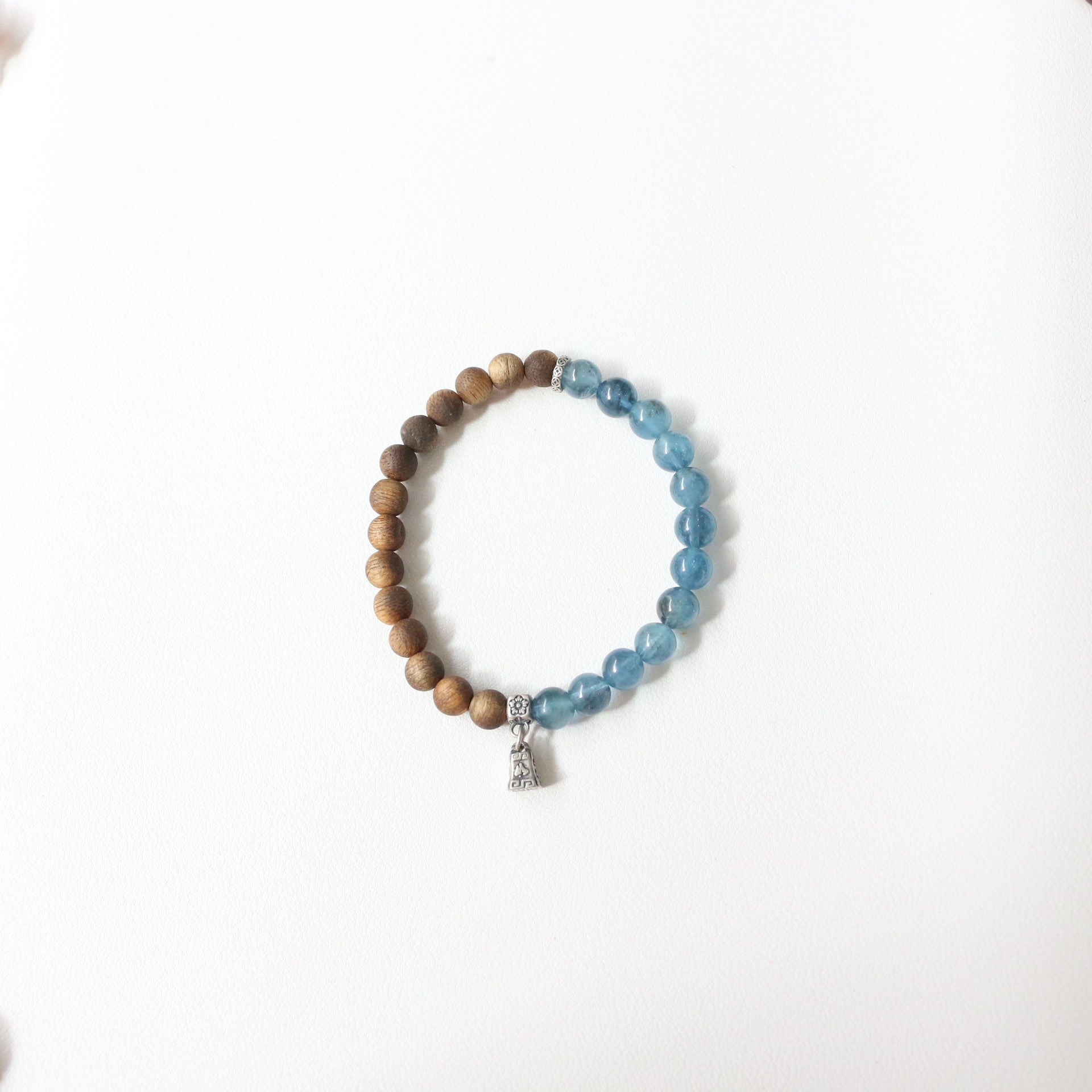 Jekira Aquamarine & Wood Beaded Bracelets