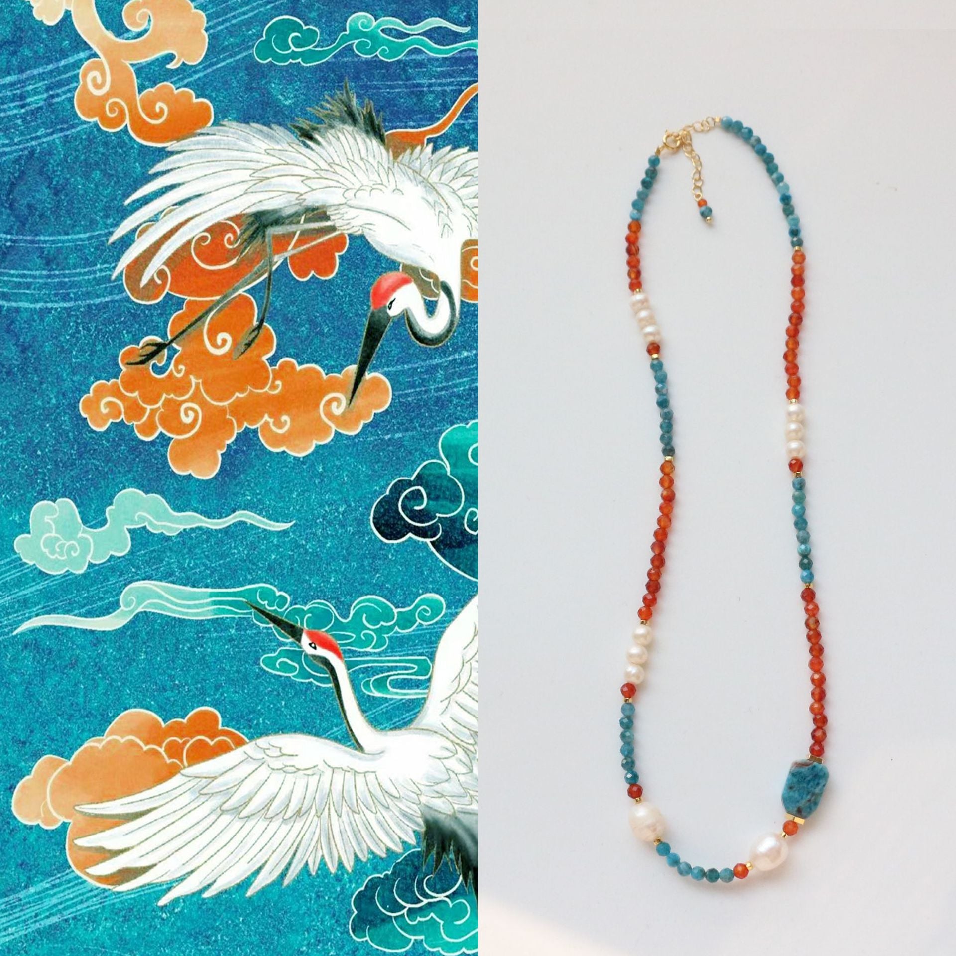 Jekira Dunhuang Apatite Jewelry Set