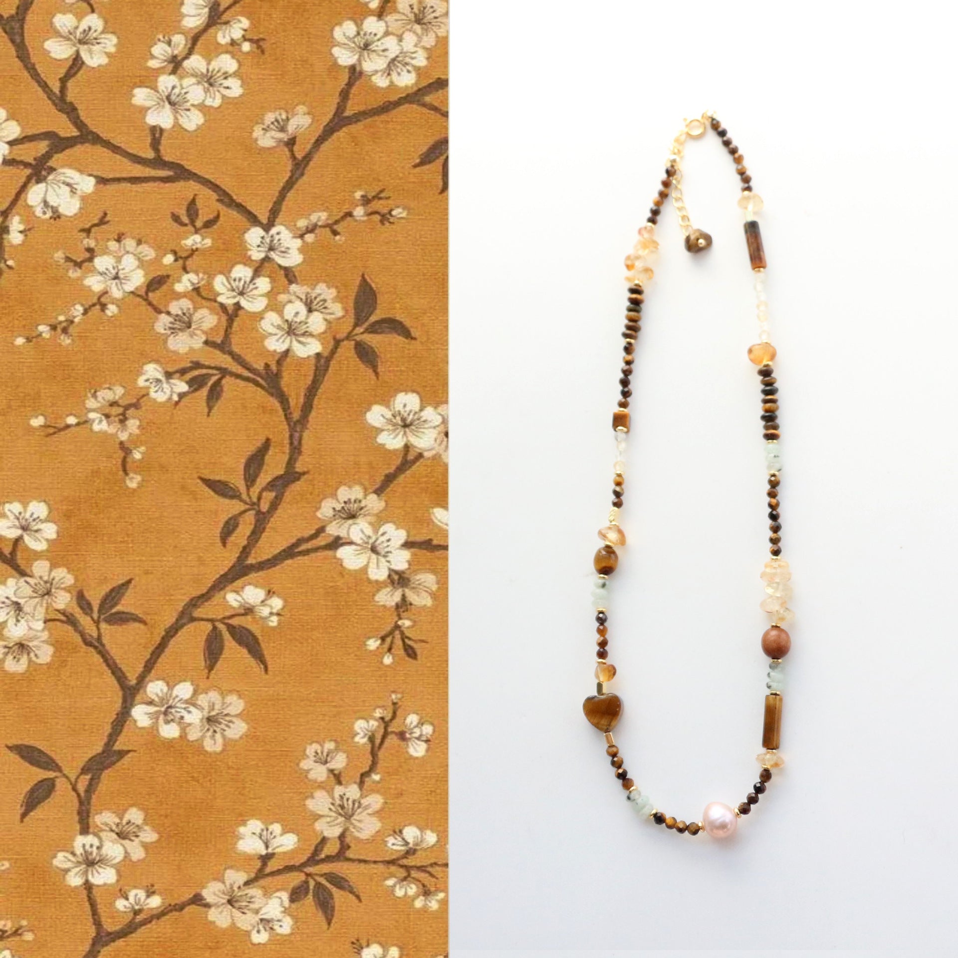 Jekira Summer Couple’s Tiger Eye Necklace Set
