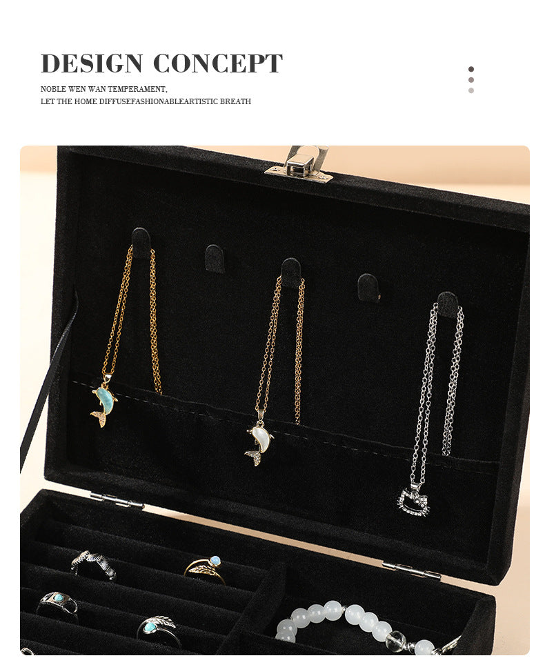 JEKIRA Premium Lockable Jewelry Organizer Box