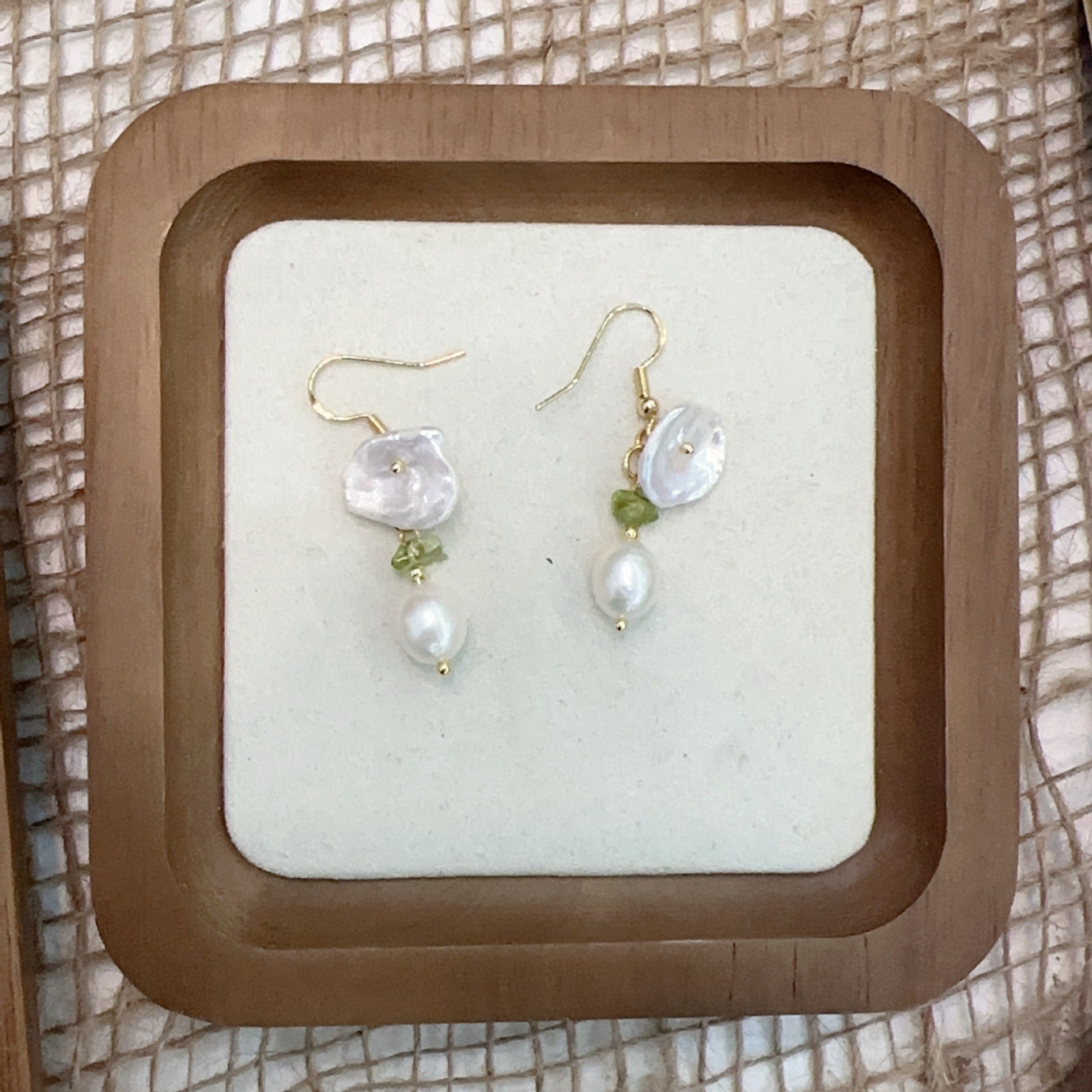 JEKIRA Baroque Pearl & Shell Tassel Earrings