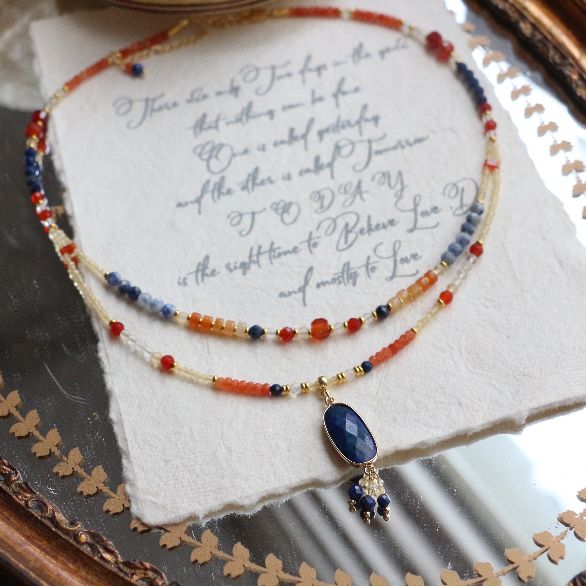 Jekira Lapis Lazuli & Gemstone Jewelry Set